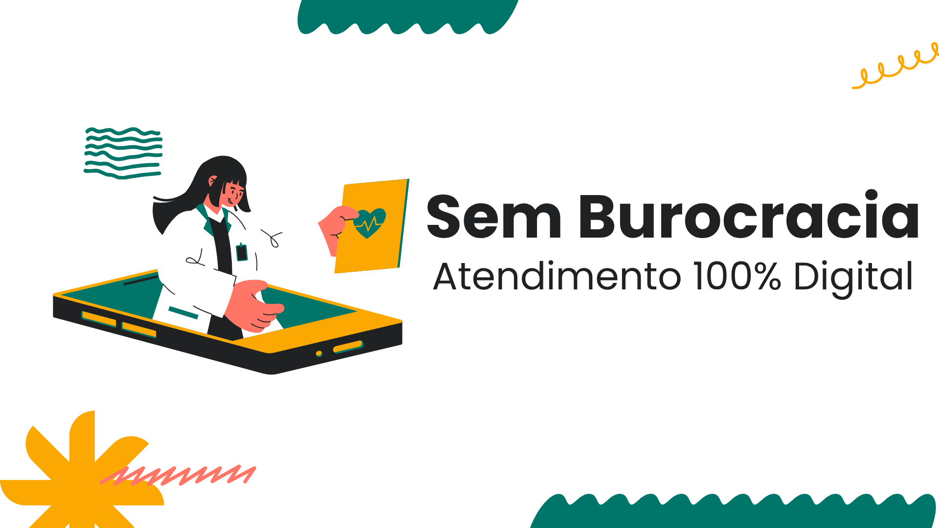 Médica entregando atestado digital pelo celular — atendimento 100% digital
